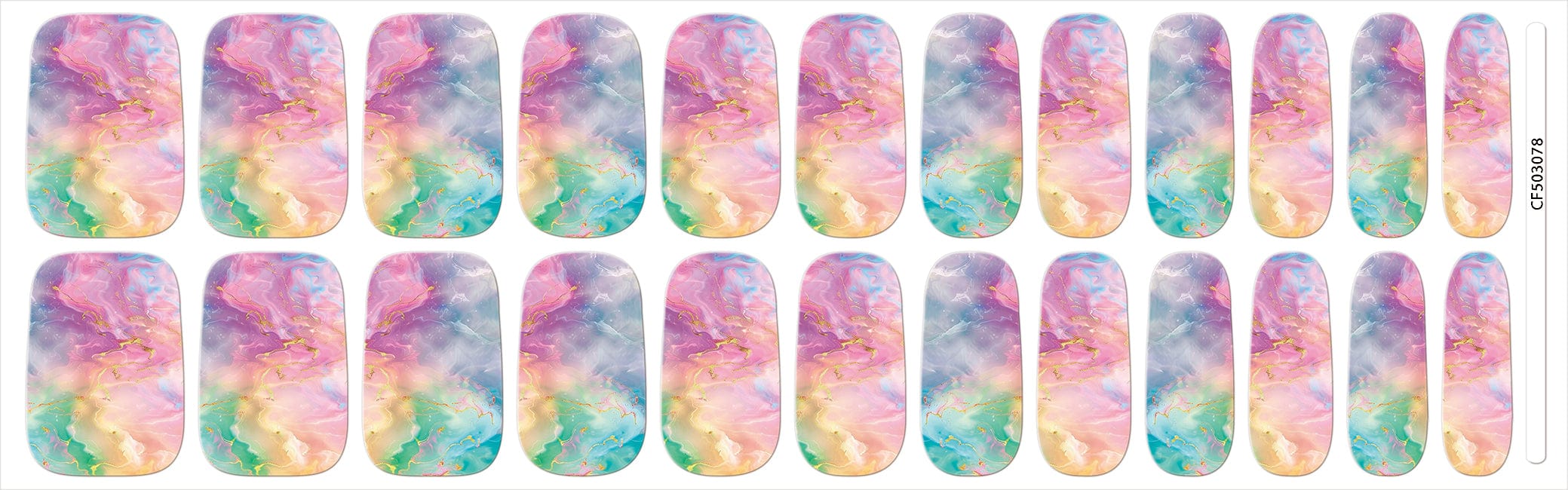 Rainbow Smudge Marble