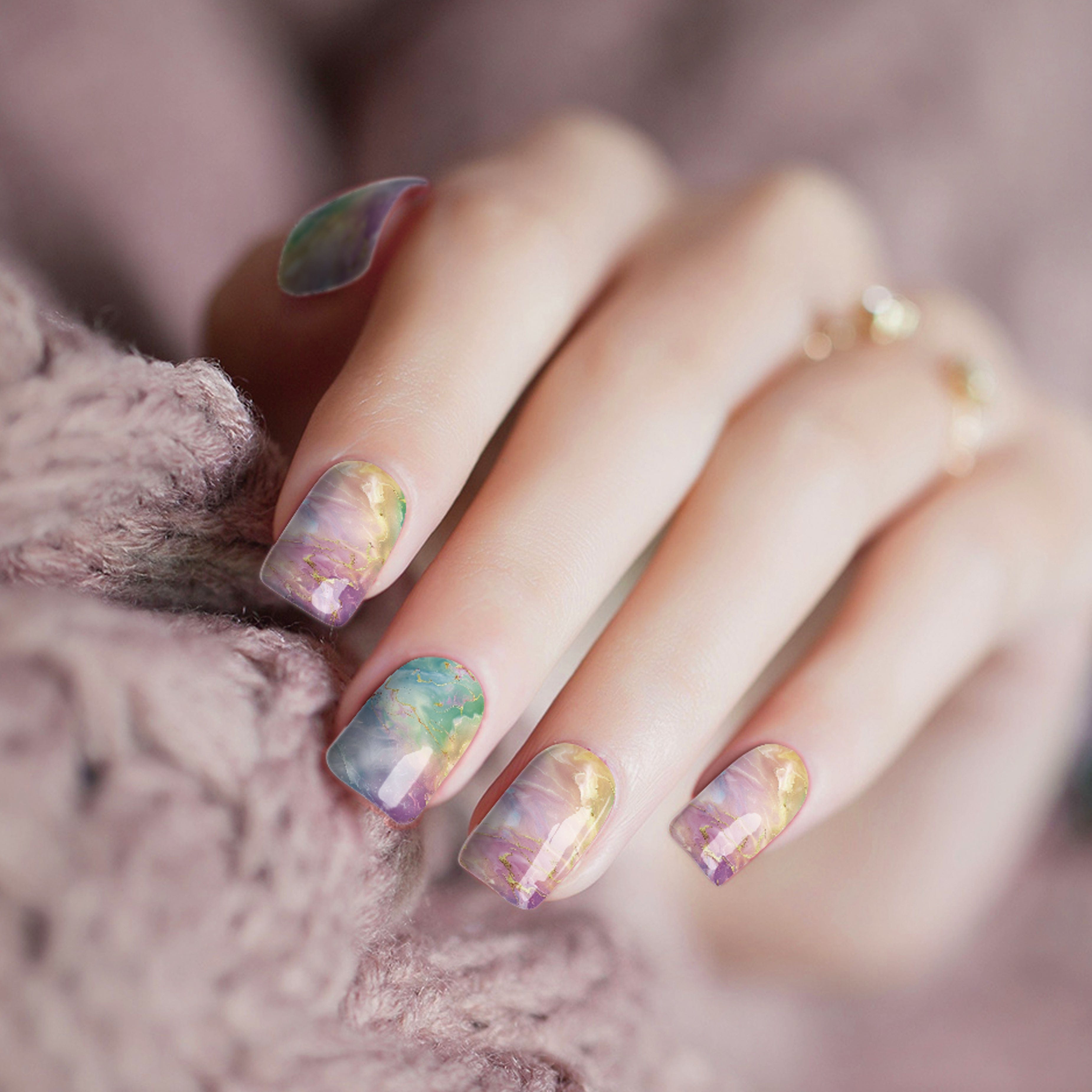 Rainbow Smudge Marble