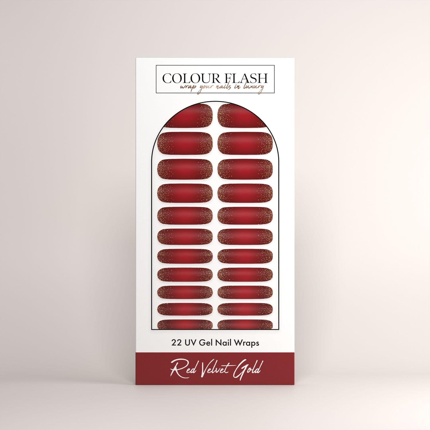 UV Gel: Red Velvet Gold