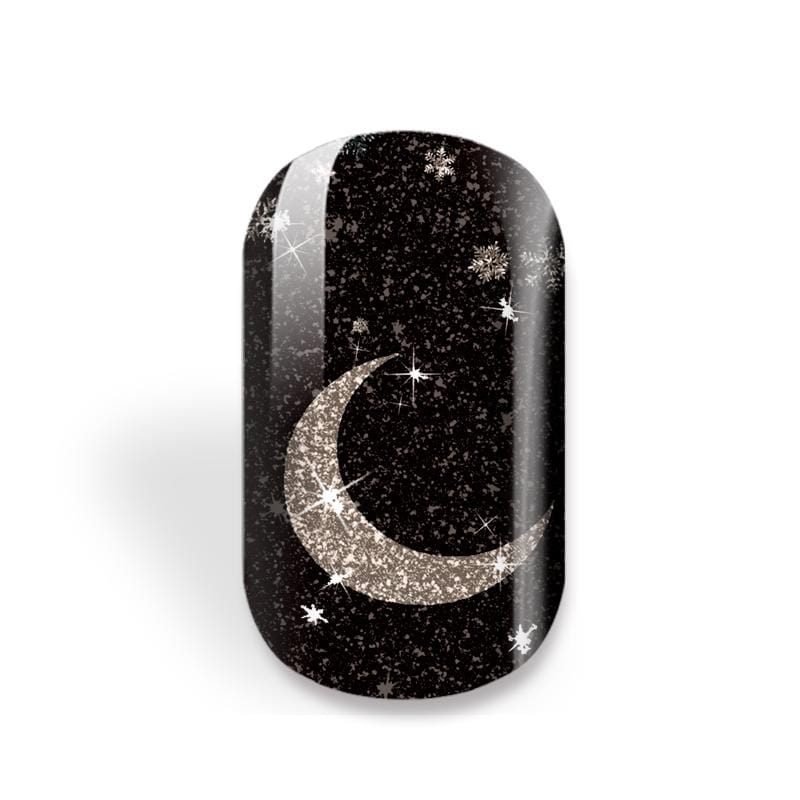 Winter Crescent Moon (Glitter)